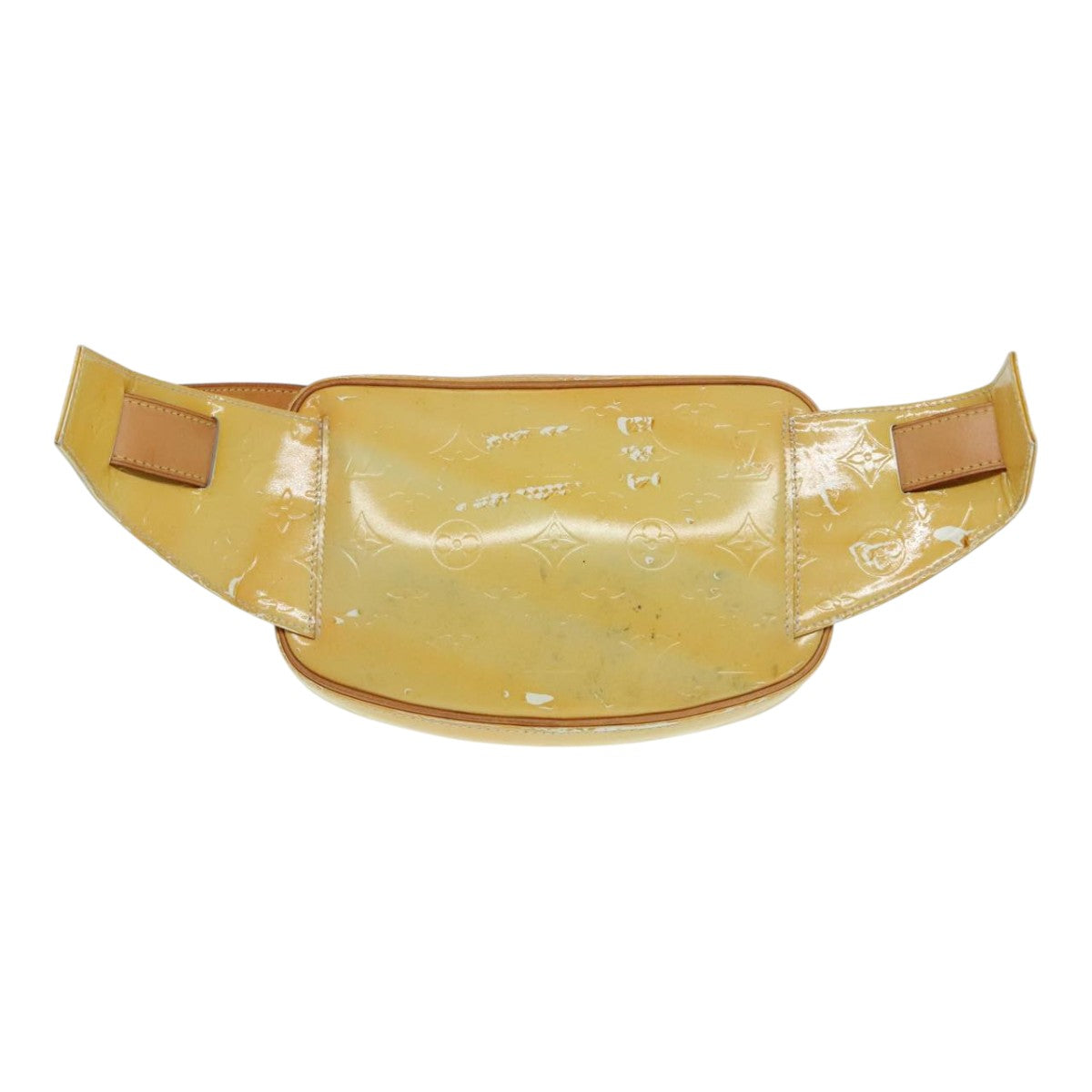 LOUIS VUITTON Monogram Vernis Fulton Waist bag Gris M91041 LV Auth 93161