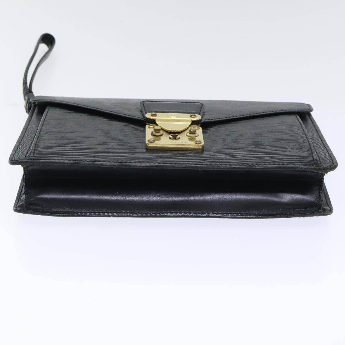 LOUIS VUITTON Epi Serie Dragonne Hand Bag Black Noir M52612 LV Auth 93167