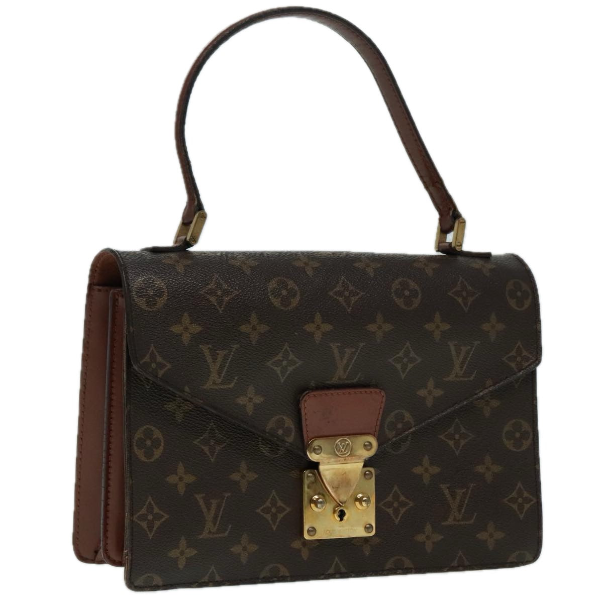 LOUIS VUITTON Monogram Concorde Hand Bag M51190 LV Auth 93175