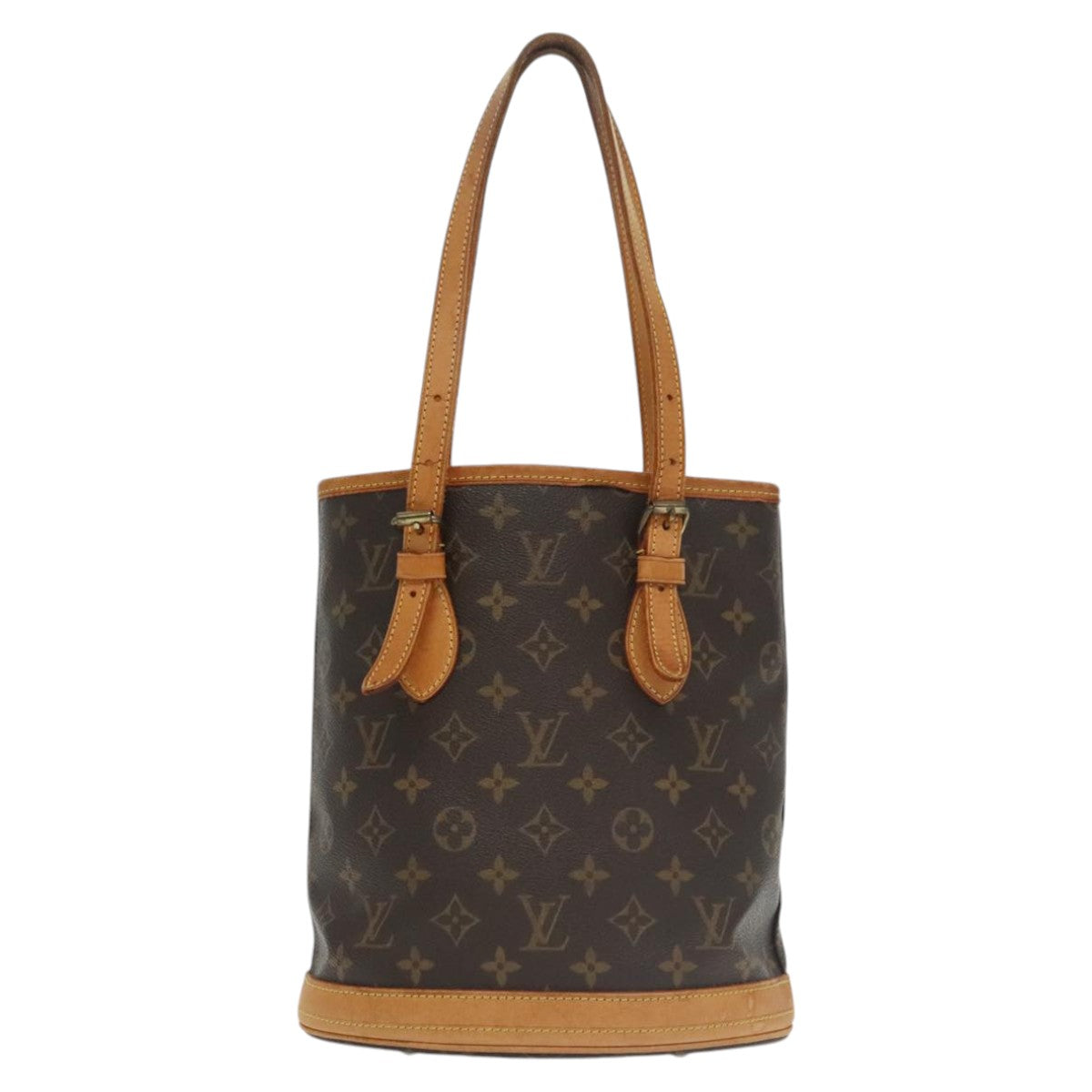 LOUIS VUITTON Monogram Bucket PM Shoulder Bag M42238 LV Auth 93261