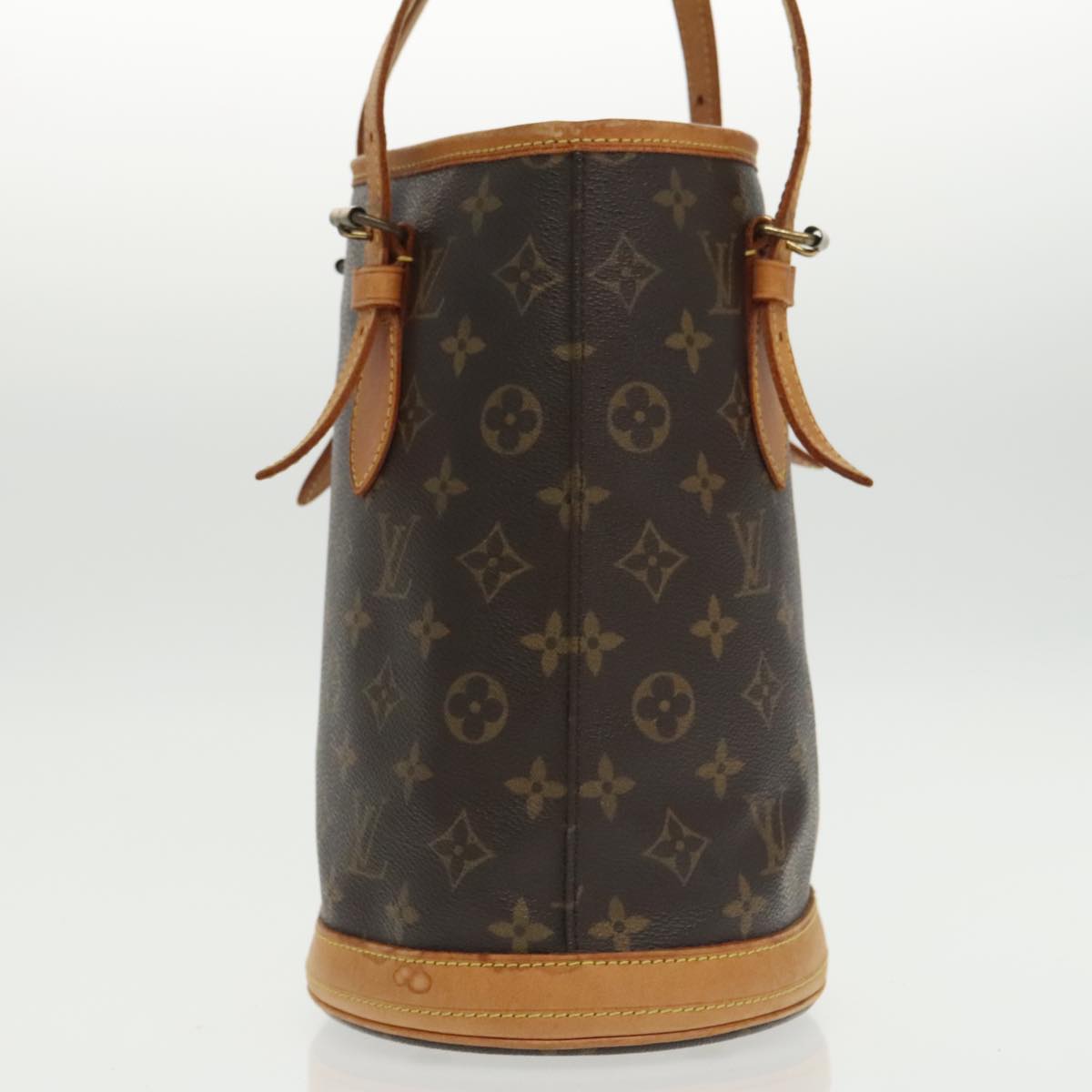 LOUIS VUITTON Monogram Bucket PM Shoulder Bag M42238 LV Auth 93261