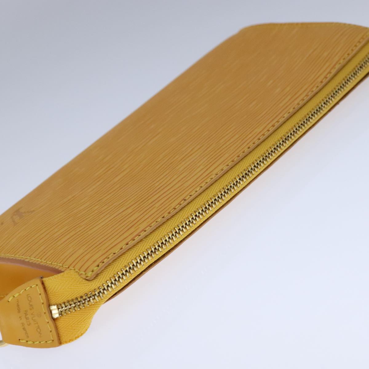 LOUIS VUITTON Epi Pochette Accessoires Pouch Yellow M52989 LV Auth 93274V