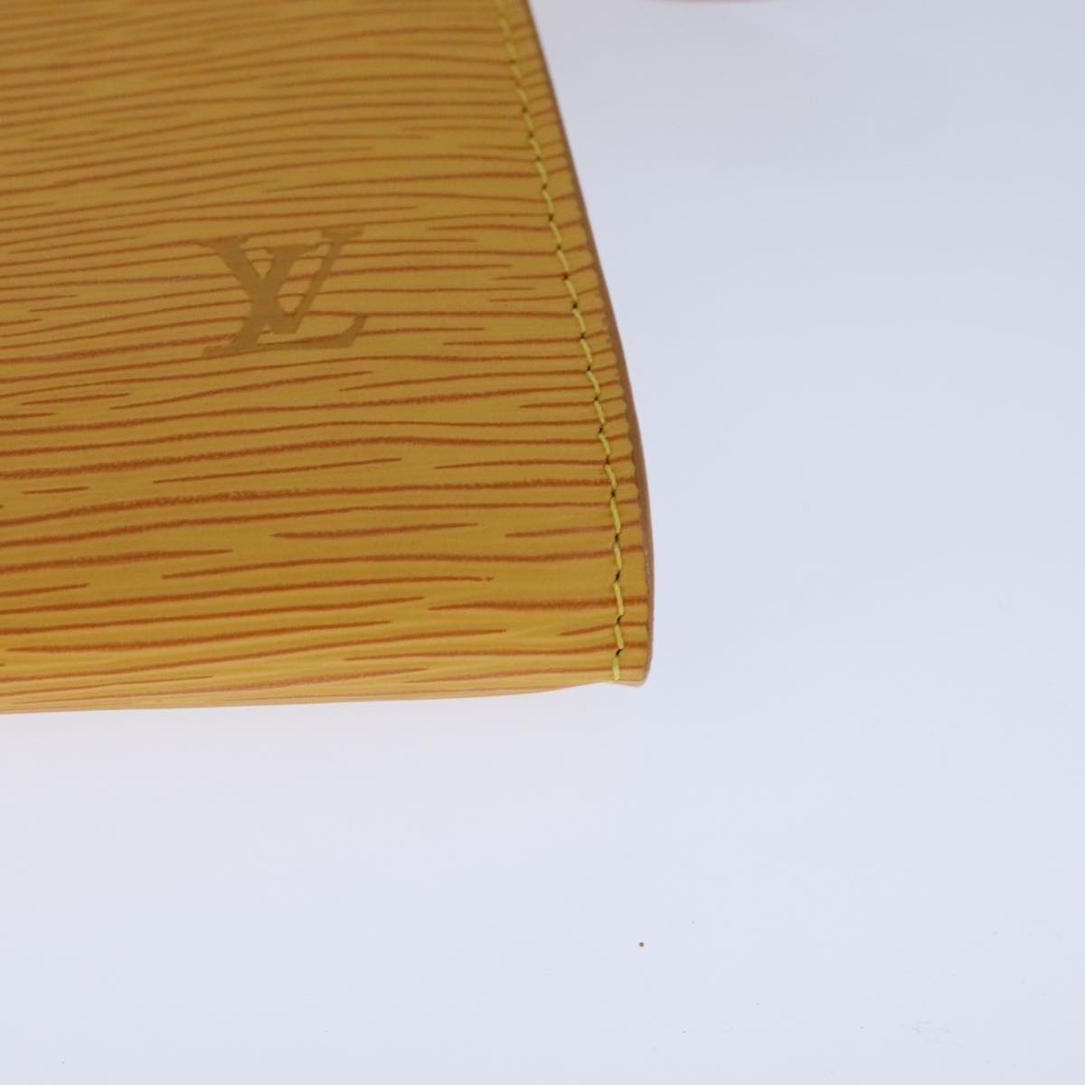 LOUIS VUITTON Epi Pochette Accessoires Pouch Yellow M52989 LV Auth 93274V