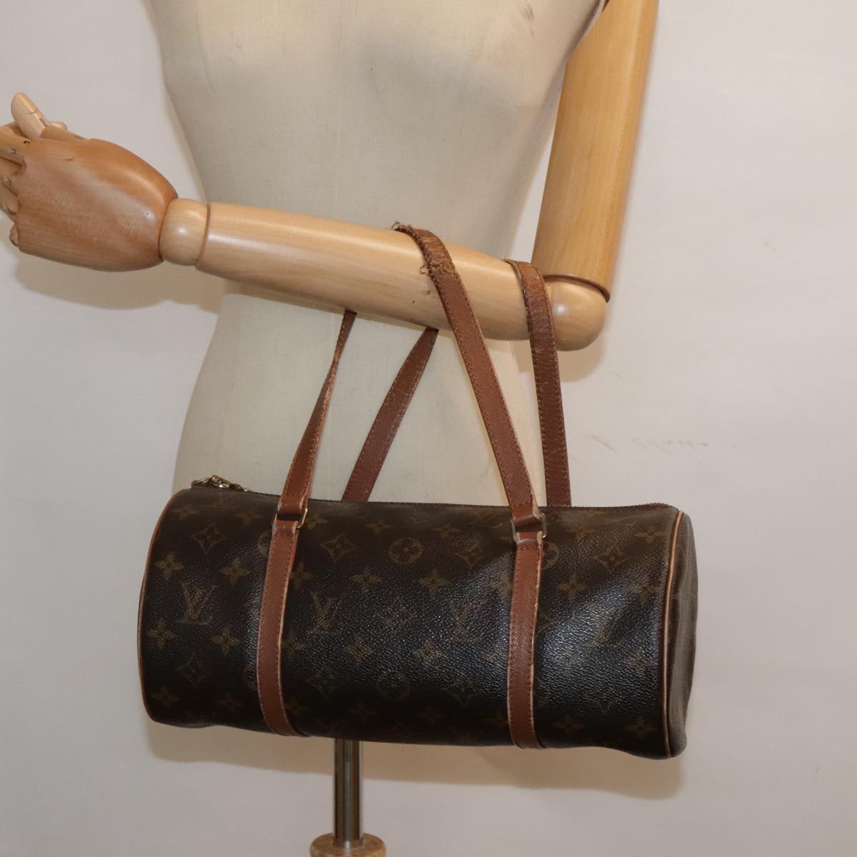 LOUIS VUITTON Monogram Papillon 30 Hand Bag M51385 LV Auth 93288