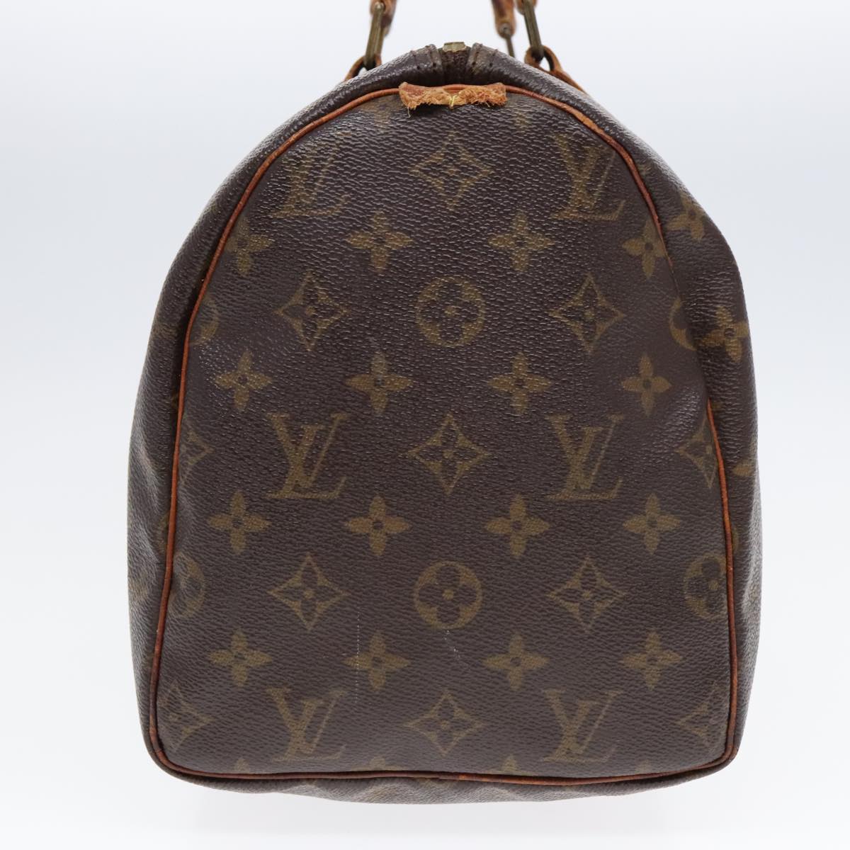 LOUIS VUITTON Monogram Speedy 30 Hand Bag M41526 LV Auth 93325