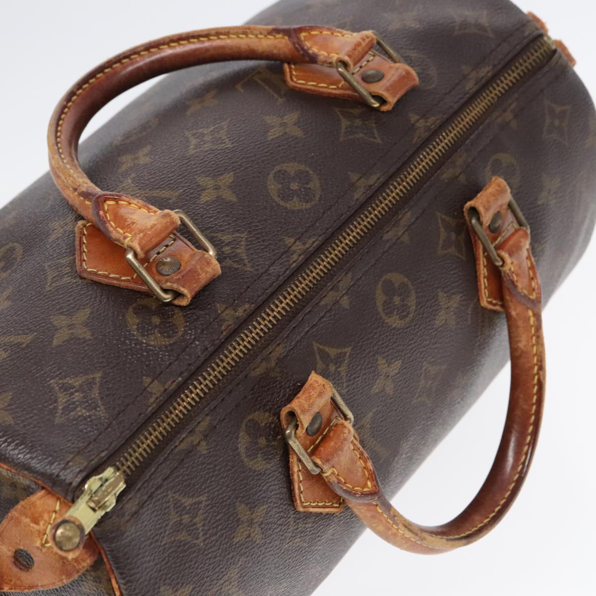 LOUIS VUITTON Monogram Speedy 30 Hand Bag M41526 LV Auth 93325