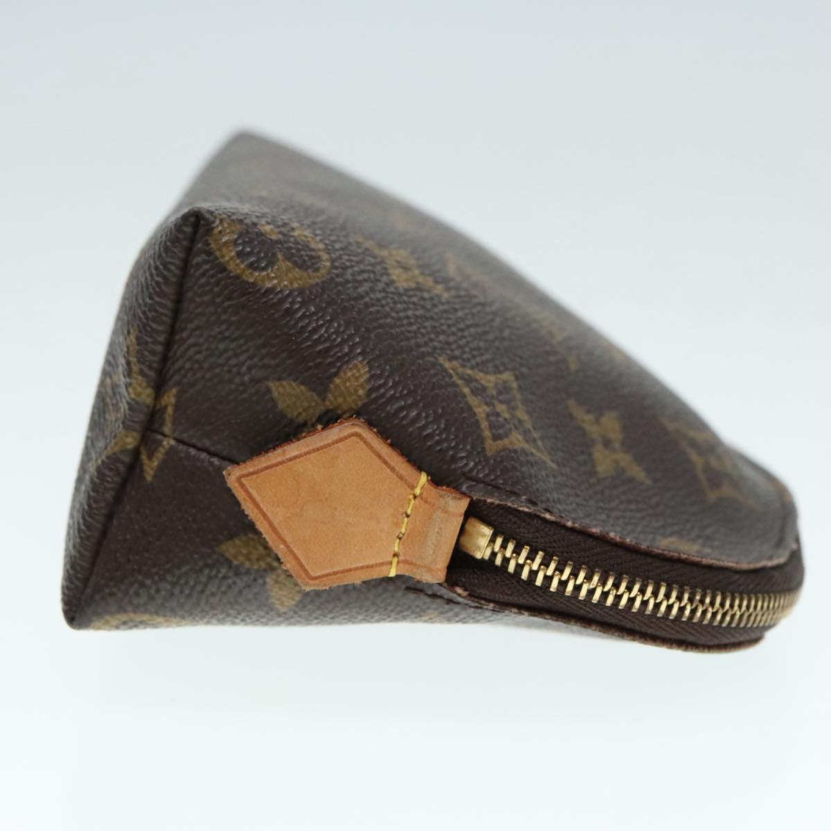 LOUIS VUITTON Monogram Pochette Cosmetic PM Cosmetic Pouch M47515 LV Auth 93351