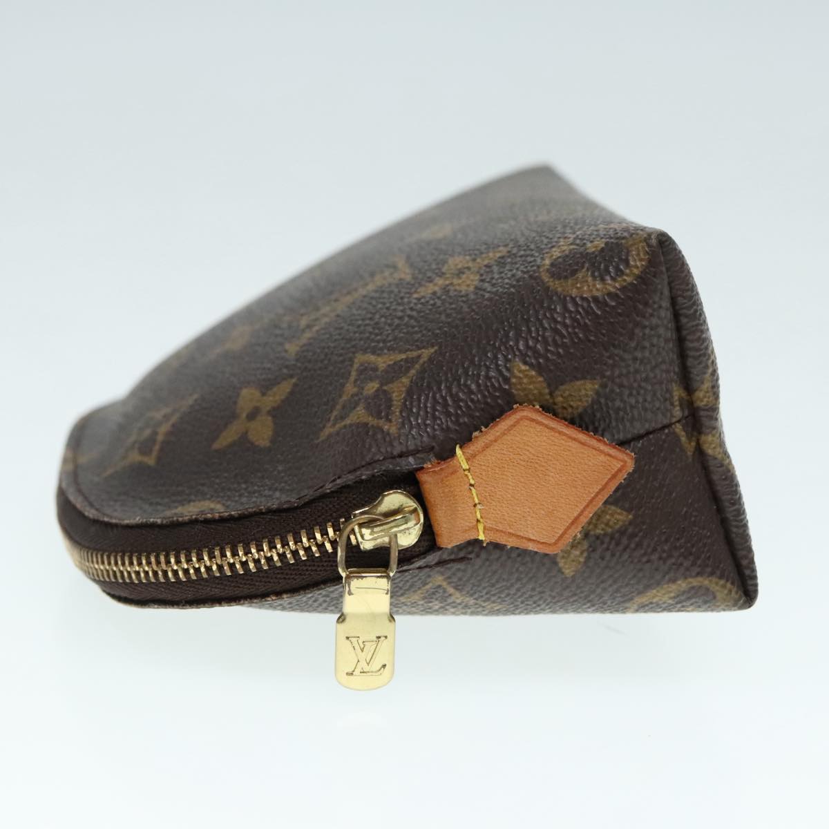 LOUIS VUITTON Monogram Pochette Cosmetic PM Cosmetic Pouch M47515 LV Auth 93351