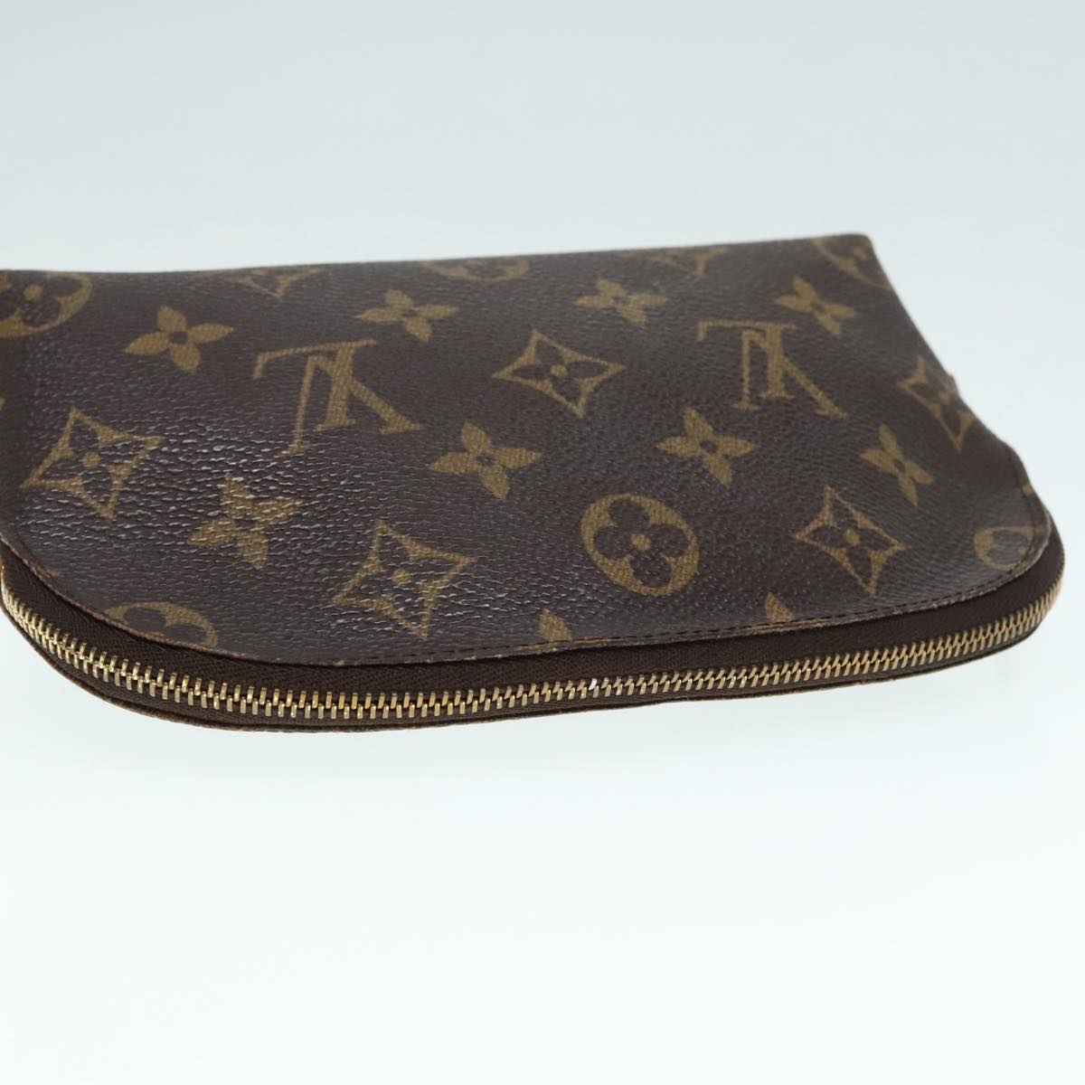 LOUIS VUITTON Monogram Pochette Cosmetic PM Cosmetic Pouch M47515 LV Auth 93351