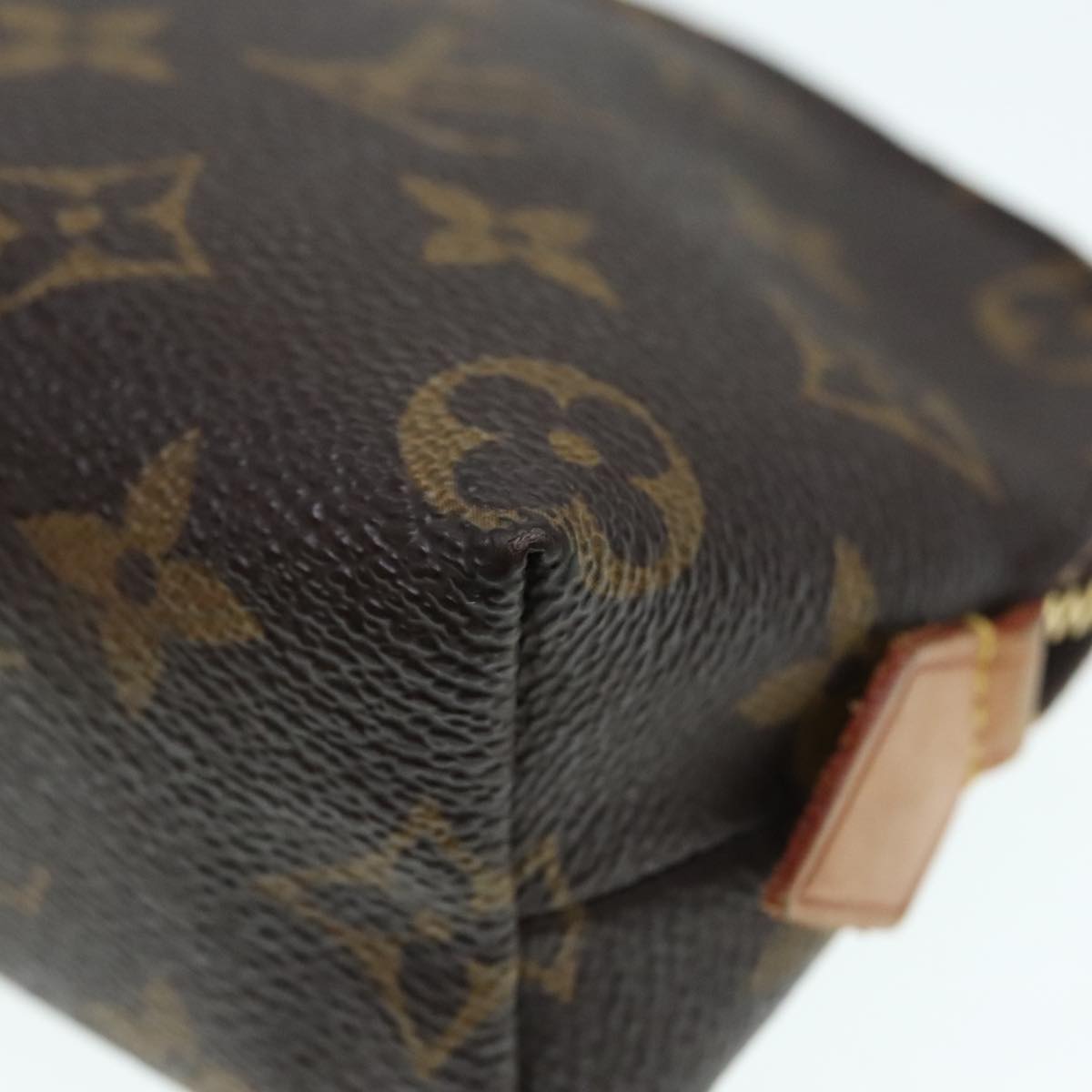 LOUIS VUITTON Monogram Pochette Cosmetic PM Cosmetic Pouch M47515 LV Auth 93351