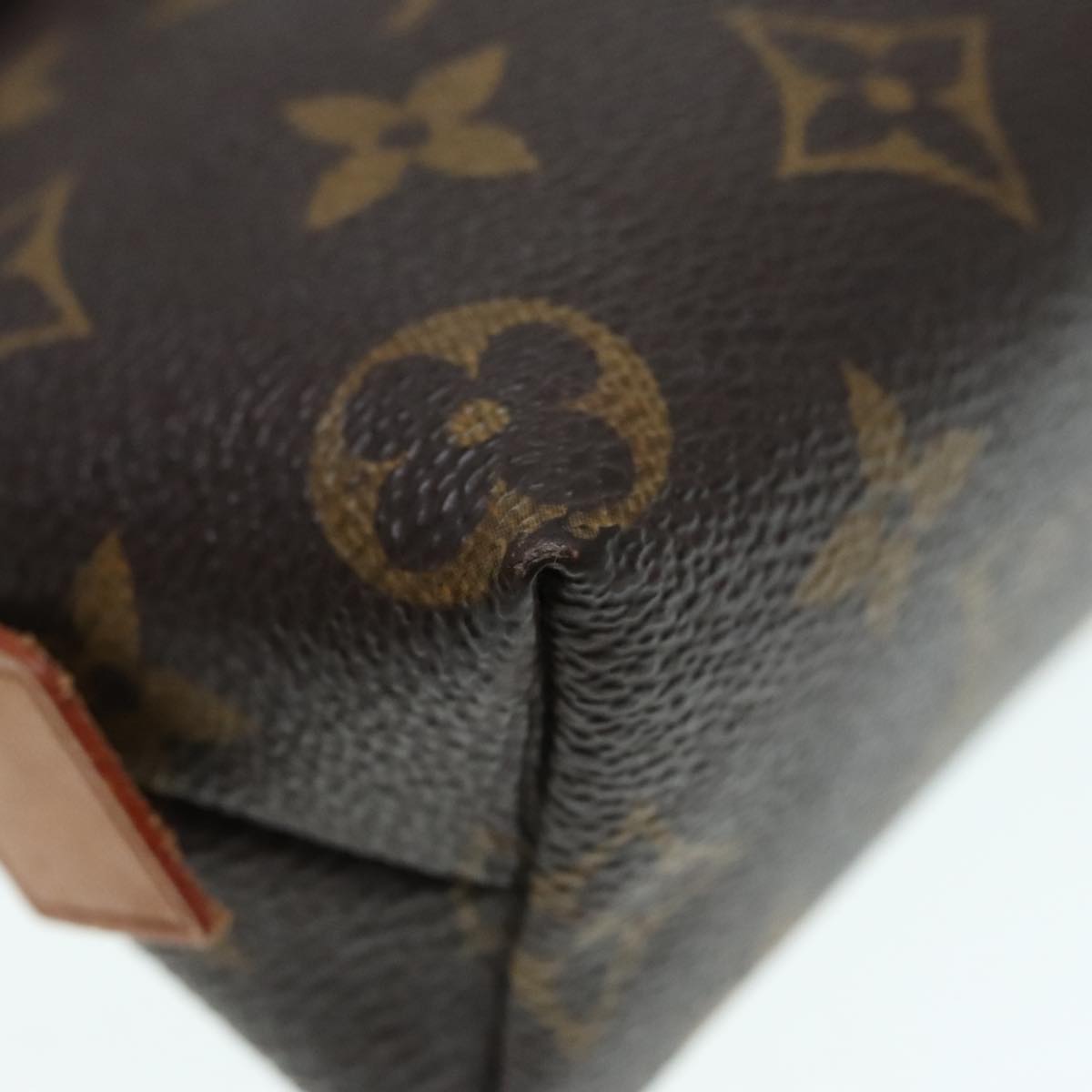 LOUIS VUITTON Monogram Pochette Cosmetic PM Cosmetic Pouch M47515 LV Auth 93351