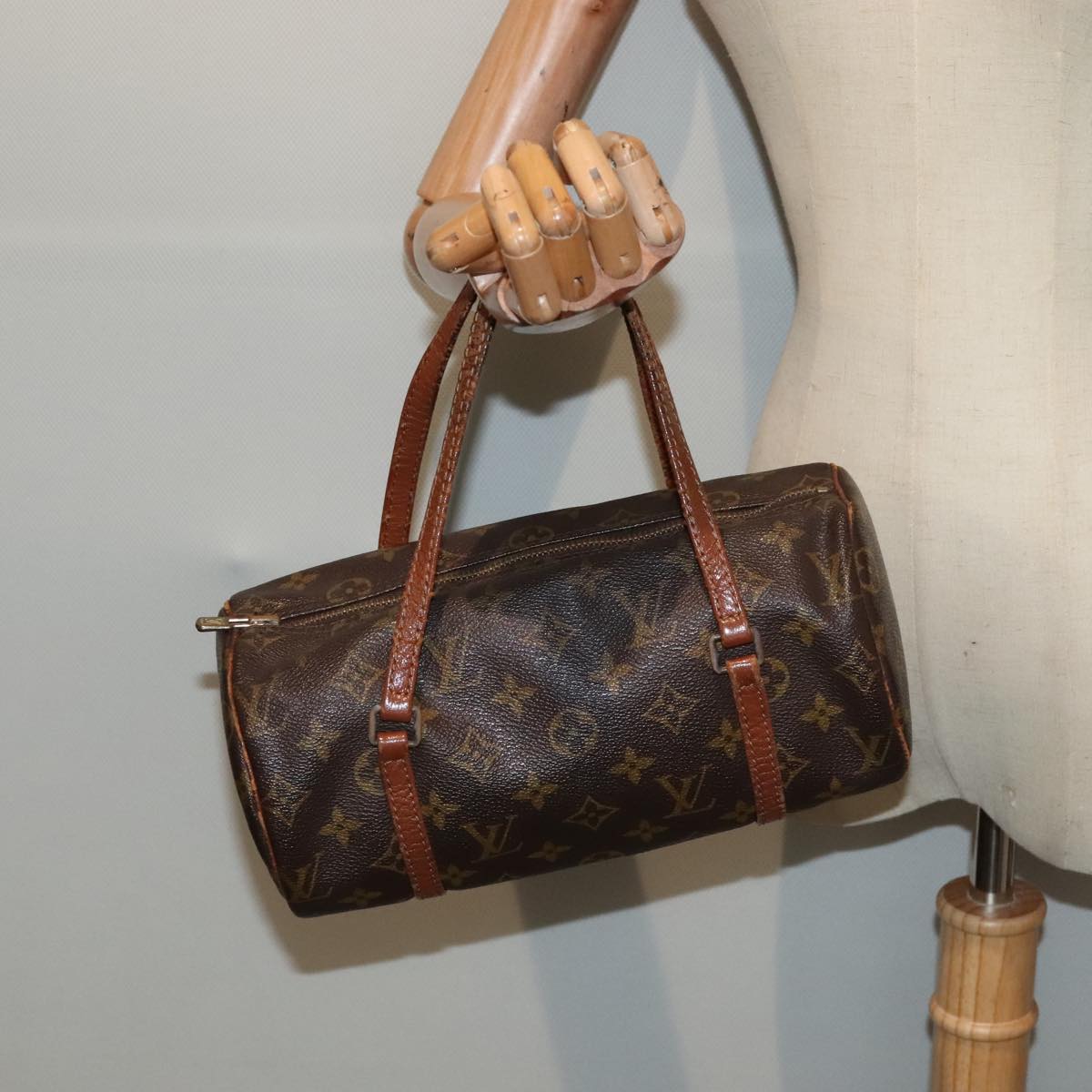 LOUIS VUITTON Monogram Papillon 26 Hand Bag Vintage M51386 LV Auth 93352