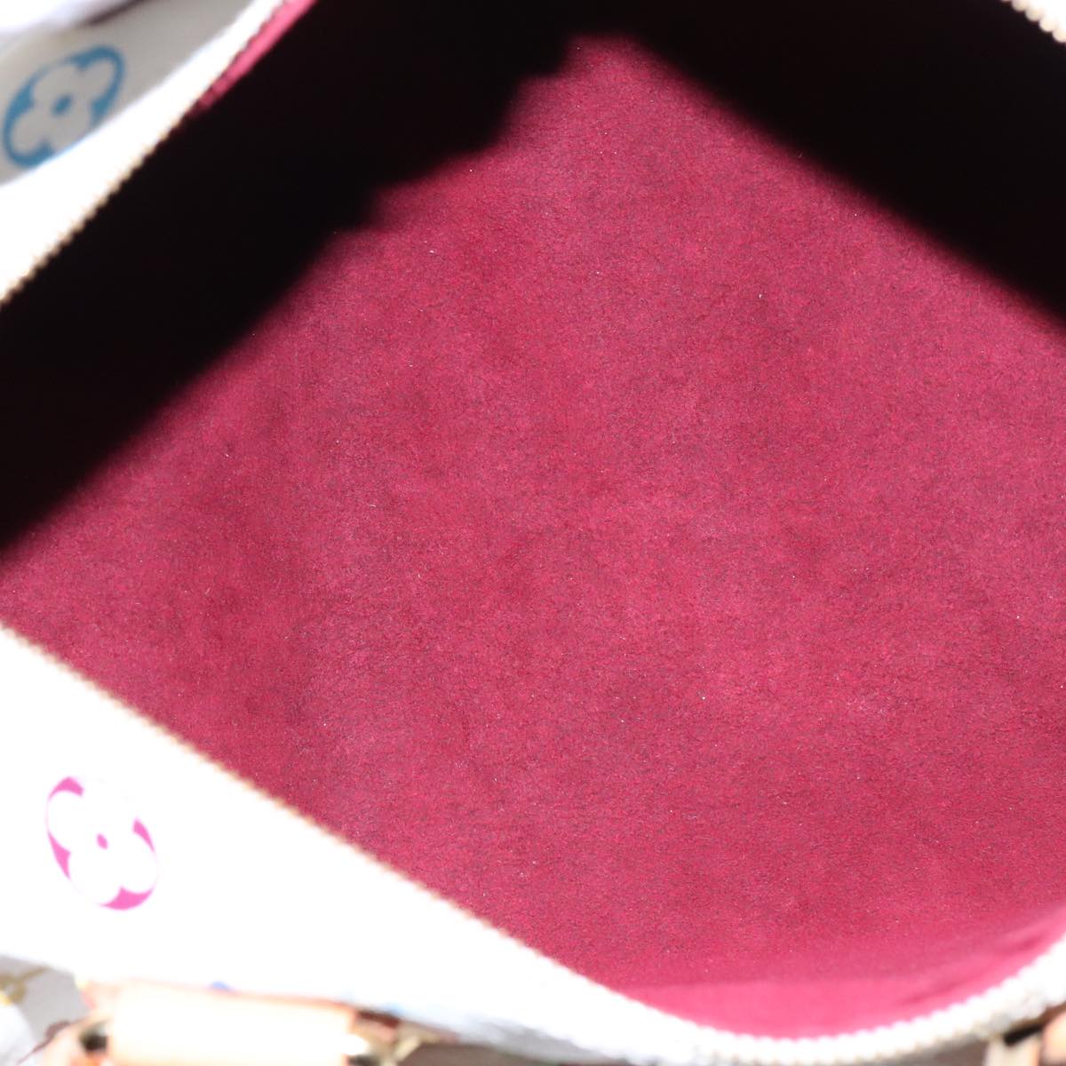 LOUIS VUITTON Monogram Multicolor Speedy 30 Hand Bag White M92643 Auth 93383A