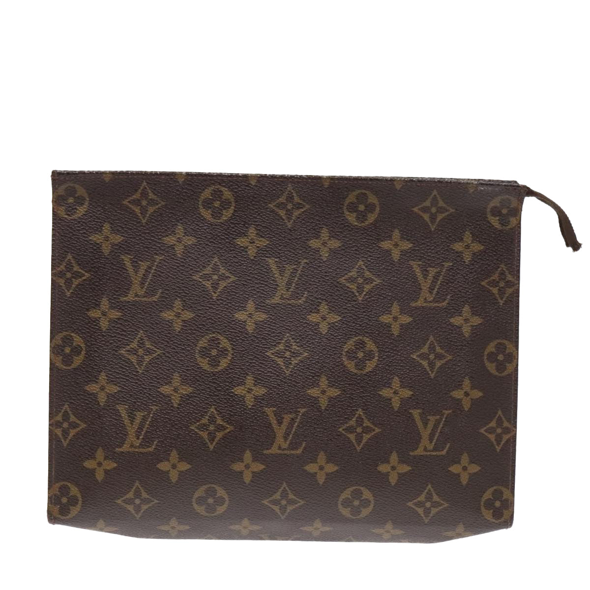 LOUIS VUITTON Monogram Poche Toilette 26 Pouch M47542 LV Auth 93429