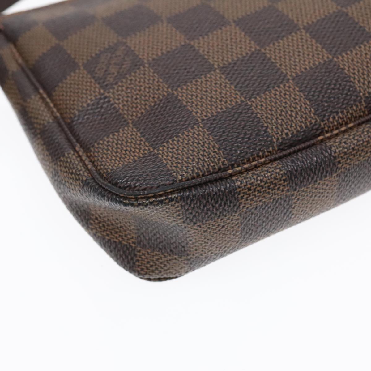 LOUIS VUITTON Damier Ebene Pochette Accessoires Pouch N41206 LV Auth 93478