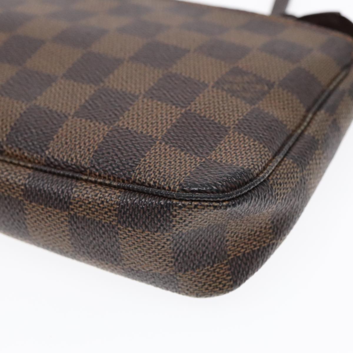 LOUIS VUITTON Damier Ebene Pochette Accessoires Pouch N41206 LV Auth 93478