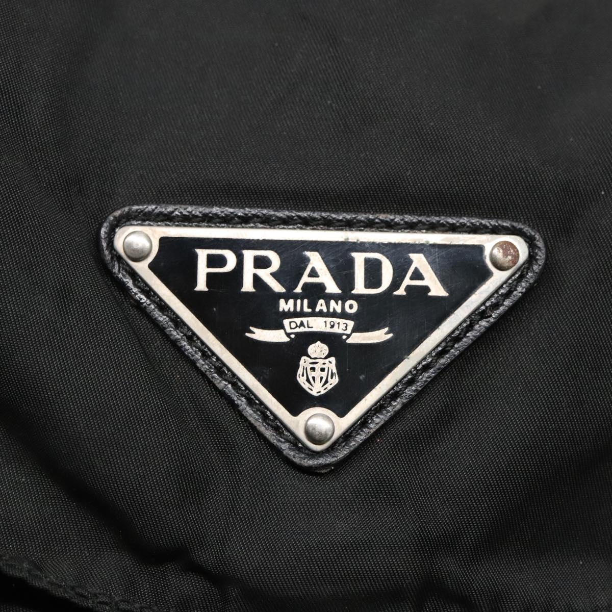 PRADA Backpack Nylon Black Auth 93486