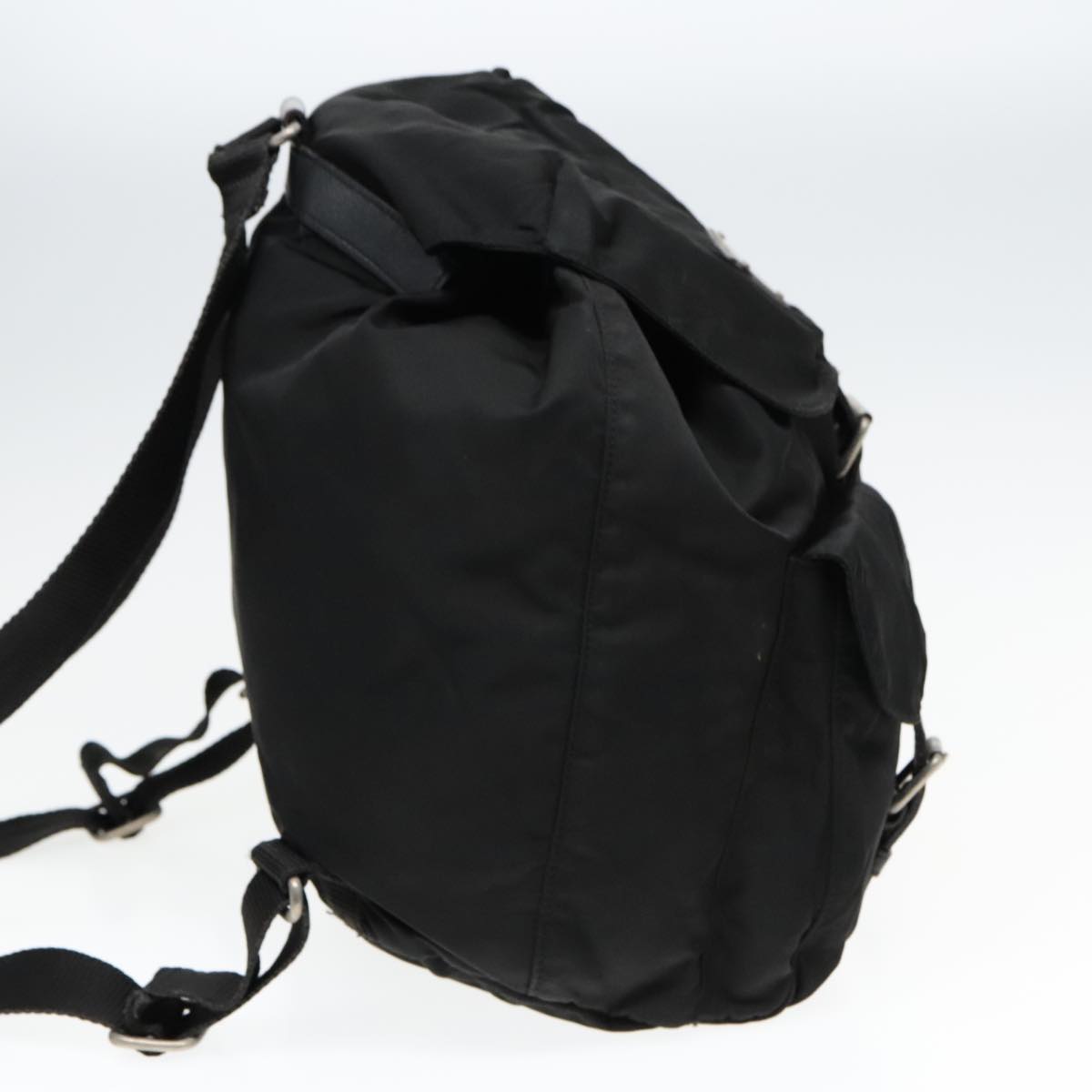 PRADA Backpack Nylon Black Auth 93486