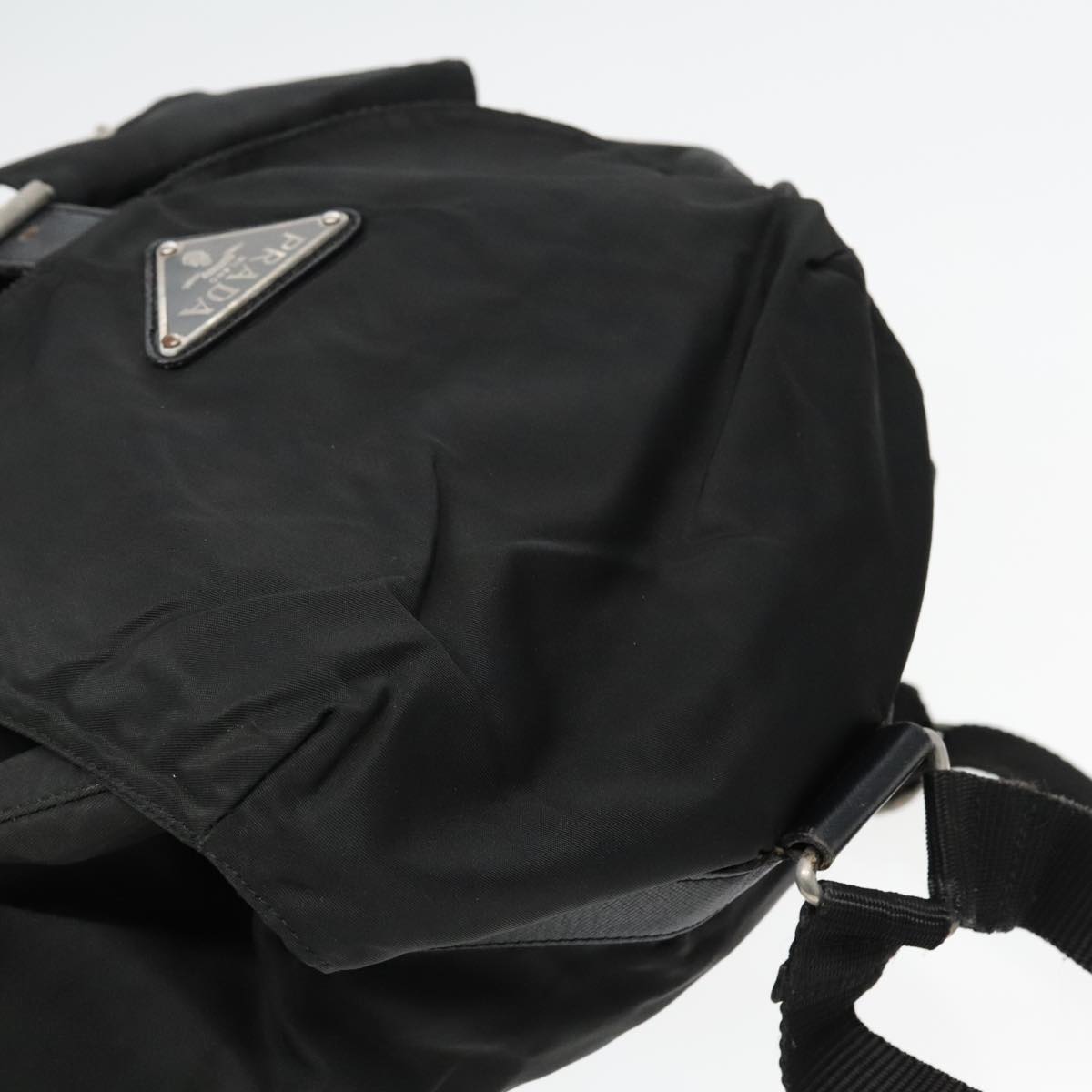 PRADA Backpack Nylon Black Auth 93486