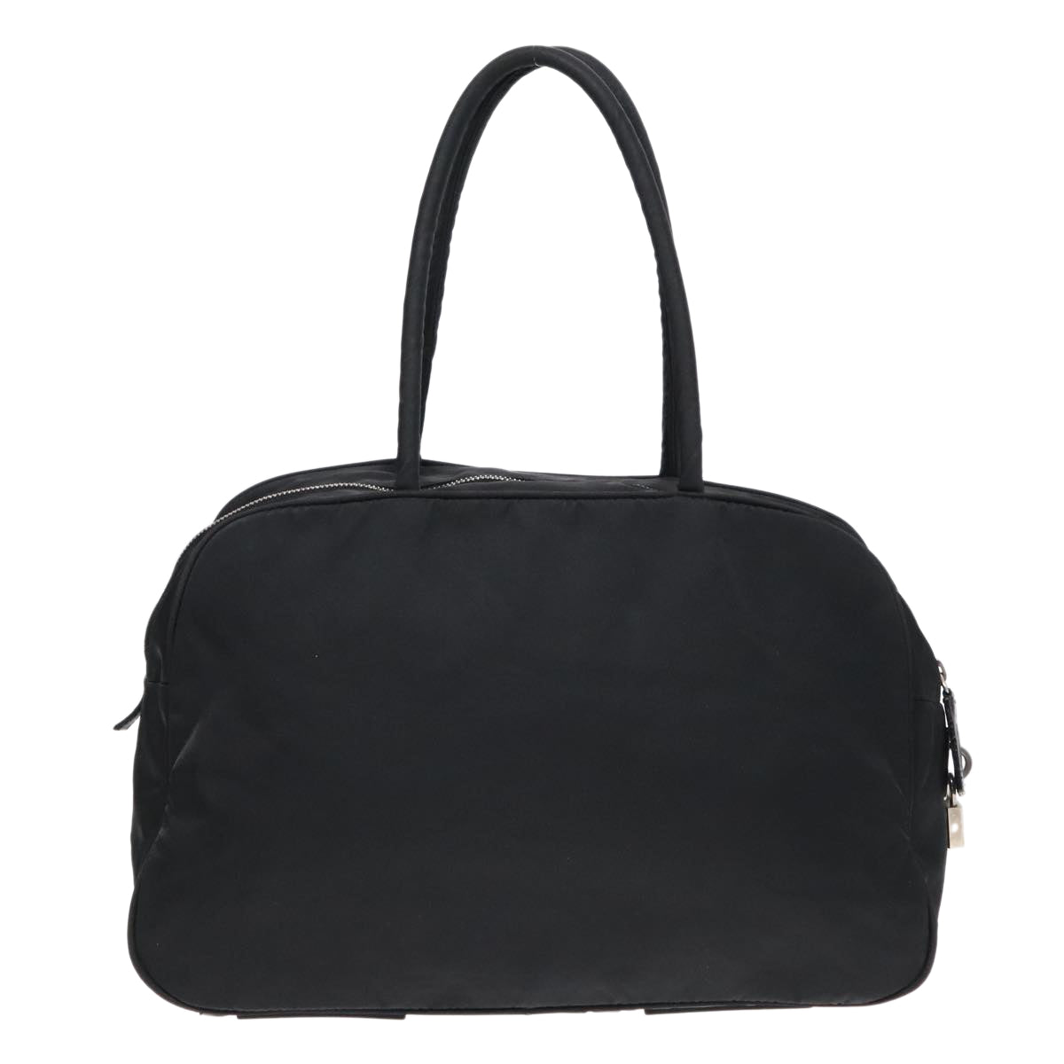 PRADA Hand Bag Nylon Black Auth 93487