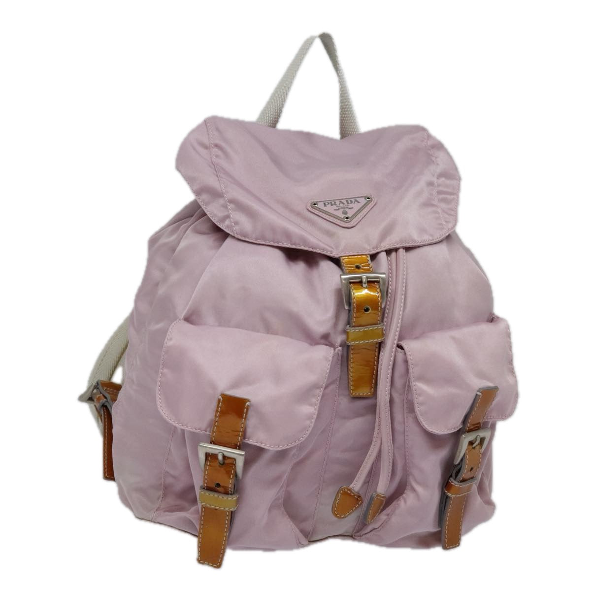 PRADA Backpack Nylon Pink Auth 93501