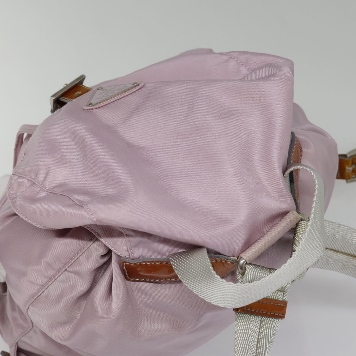 PRADA Backpack Nylon Pink Auth 93501