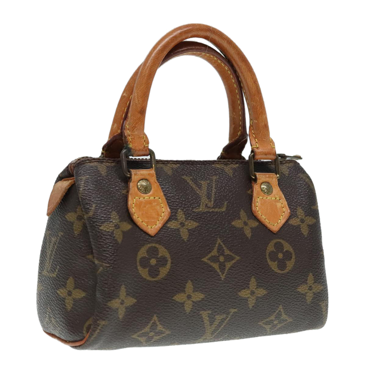 LOUIS VUITTON Monogram Mini Speedy Hand Bag Vintage M41534 LV Auth 93511