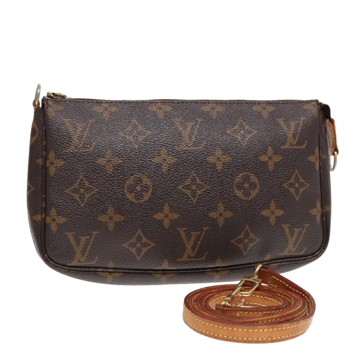 LOUIS VUITTON Monogram Pochette Accessoires Pouch M51980 LV Auth 93513