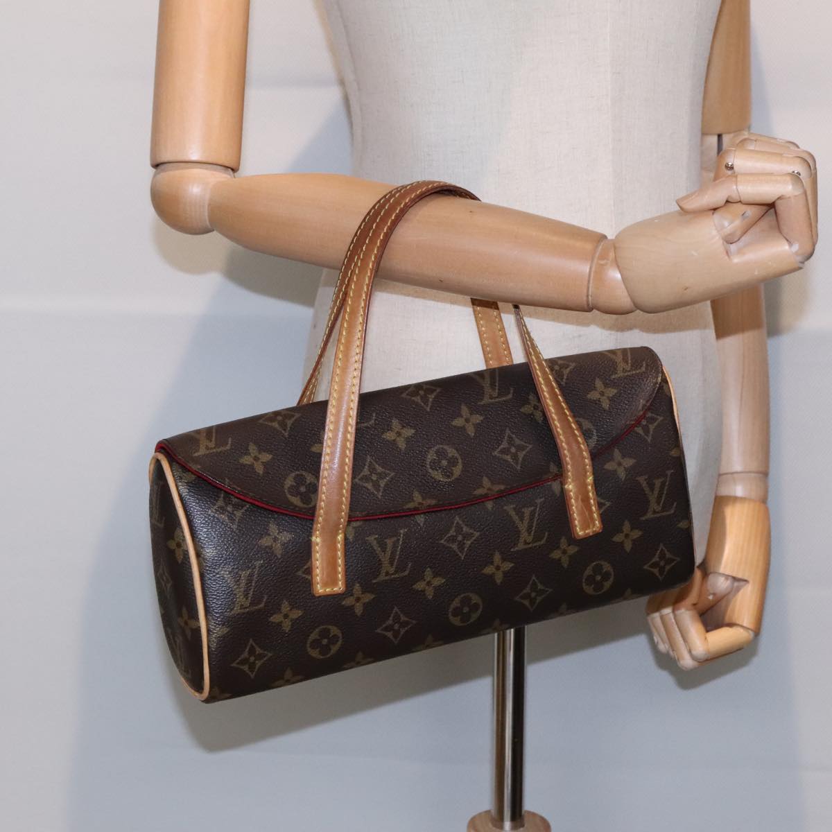 LOUIS VUITTON Monogram Sonatine Hand Bag M51902 LV Auth 93525