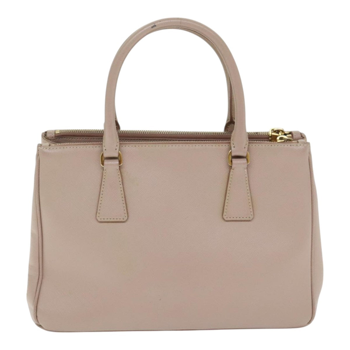 PRADA Galleria Hand Bag Safiano leather 2way Pink Gold Auth 93578