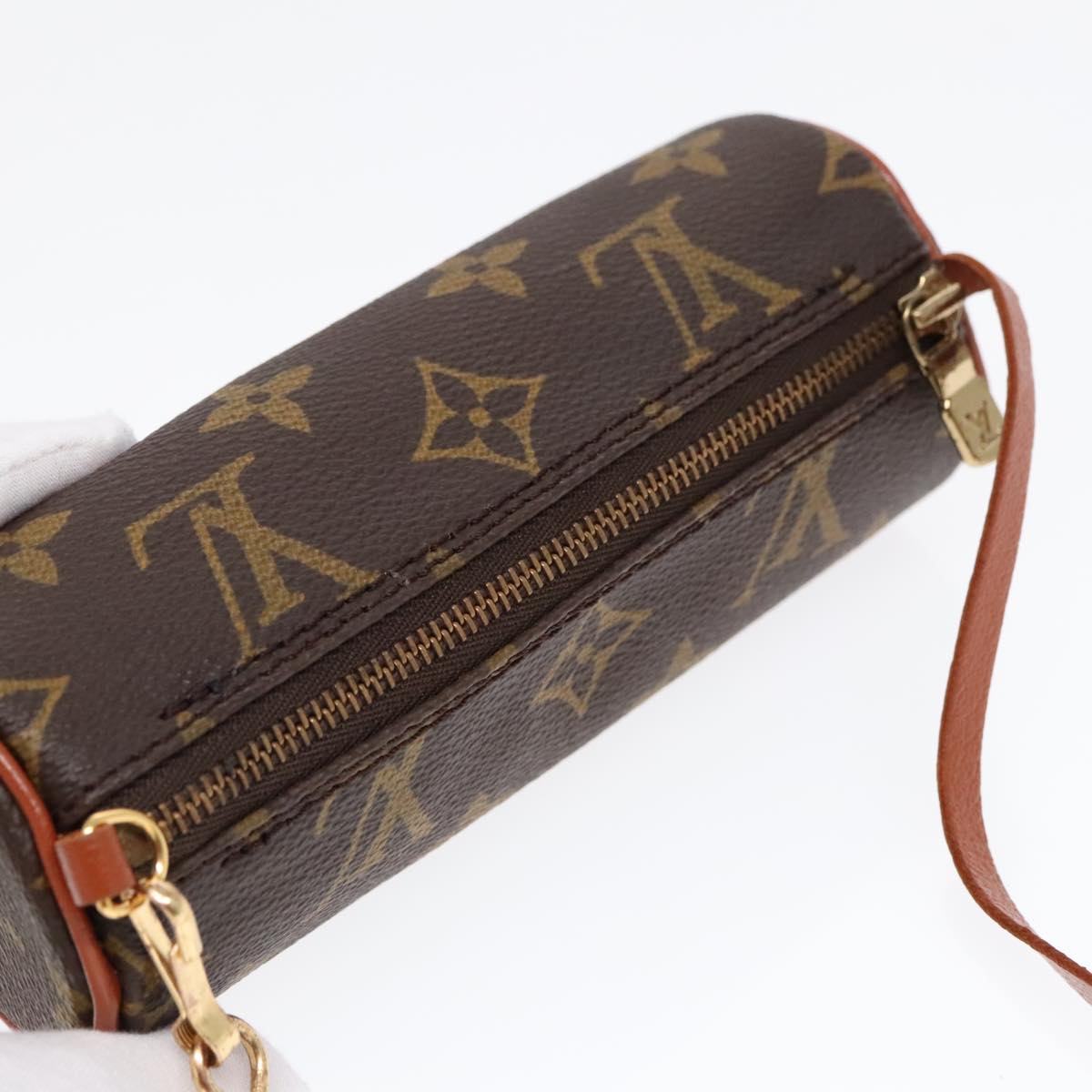 LOUIS VUITTON Monogram Papillon Pouch LV Auth 93601