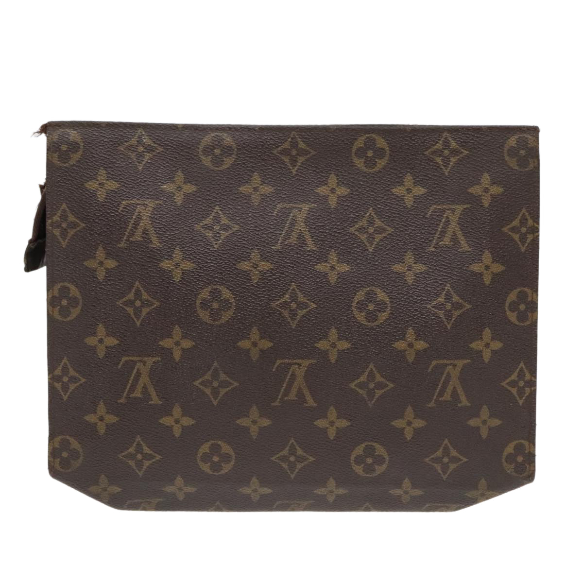 LOUIS VUITTON Monogram Poche Toilette 26 Pouch M47542 LV Auth 93606