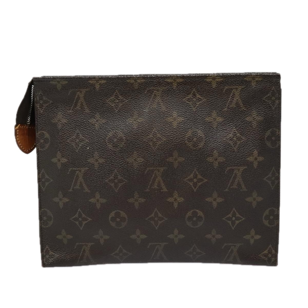 LOUIS VUITTON Monogram Poche Toilette 26 Pouch M47542 LV Auth 93609