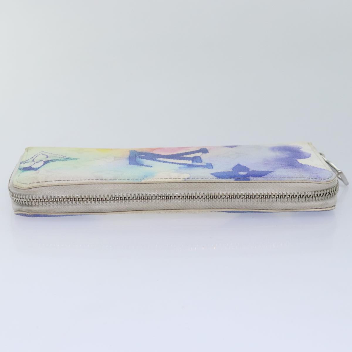 LOUIS VUITTON Monogram Water Color Long Wallet White M80499 LV Auth 93650