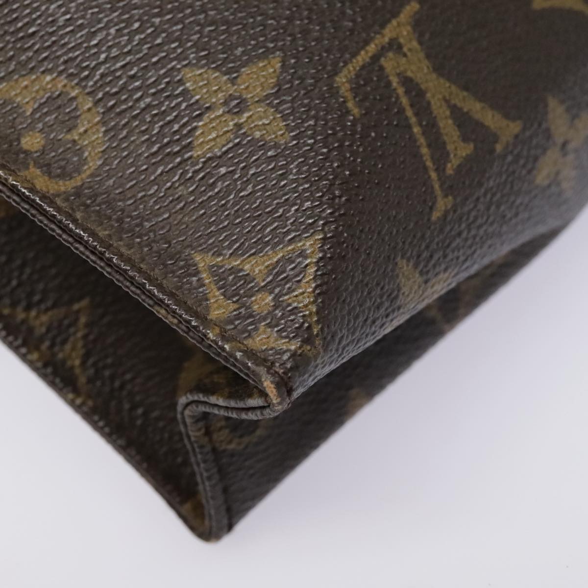 LOUIS VUITTON Monogram Poche Toilette 26 Pouch M47542 LV Auth 93652