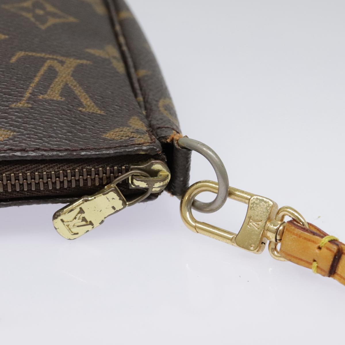 LOUIS VUITTON Monogram Pochette Accessoires Pouch M51980 LV Auth 93659