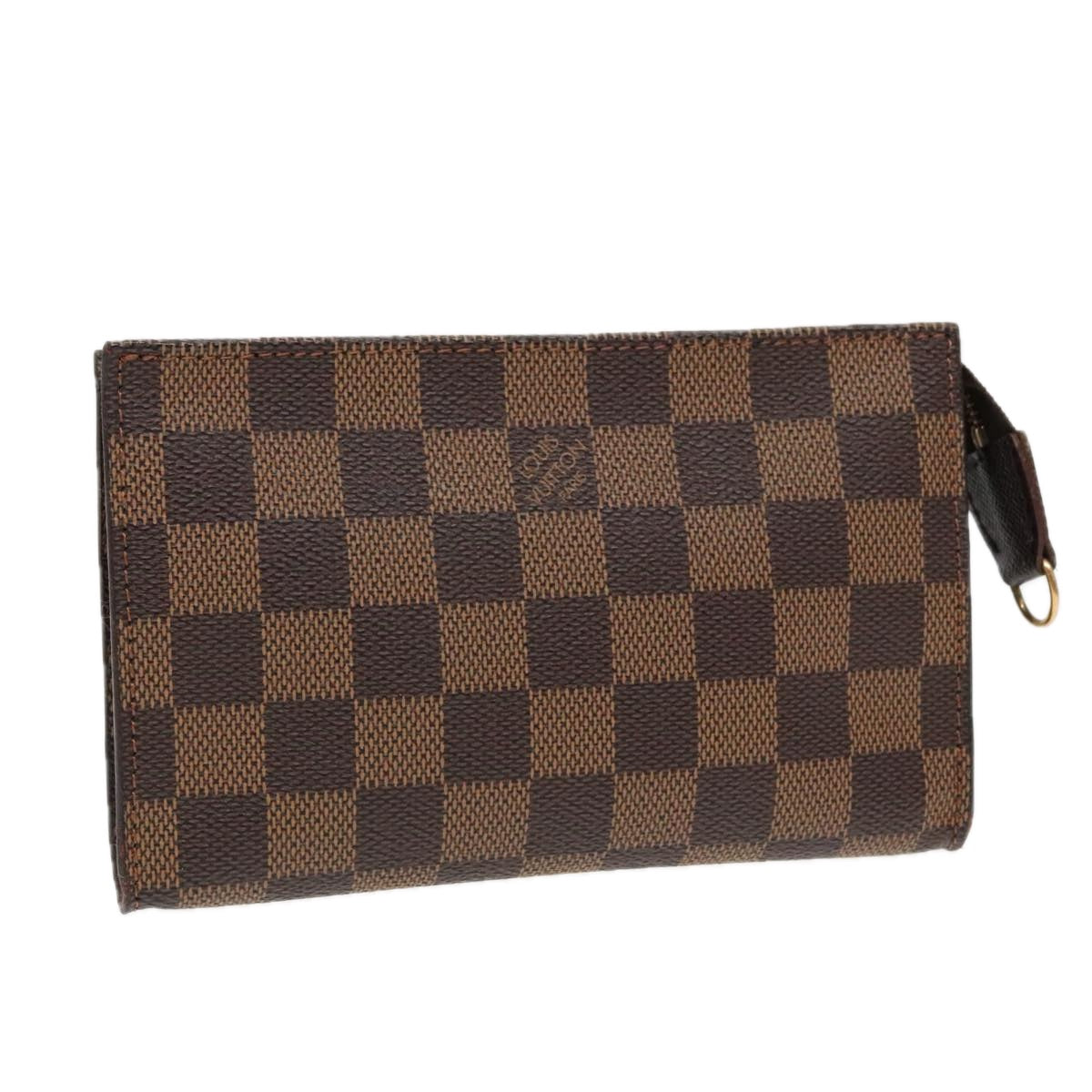 LOUIS VUITTON Damier Ebene Marais Pouch LV Auth 93669