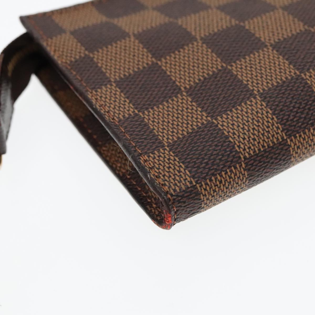 LOUIS VUITTON Damier Ebene Marais Pouch LV Auth 93669