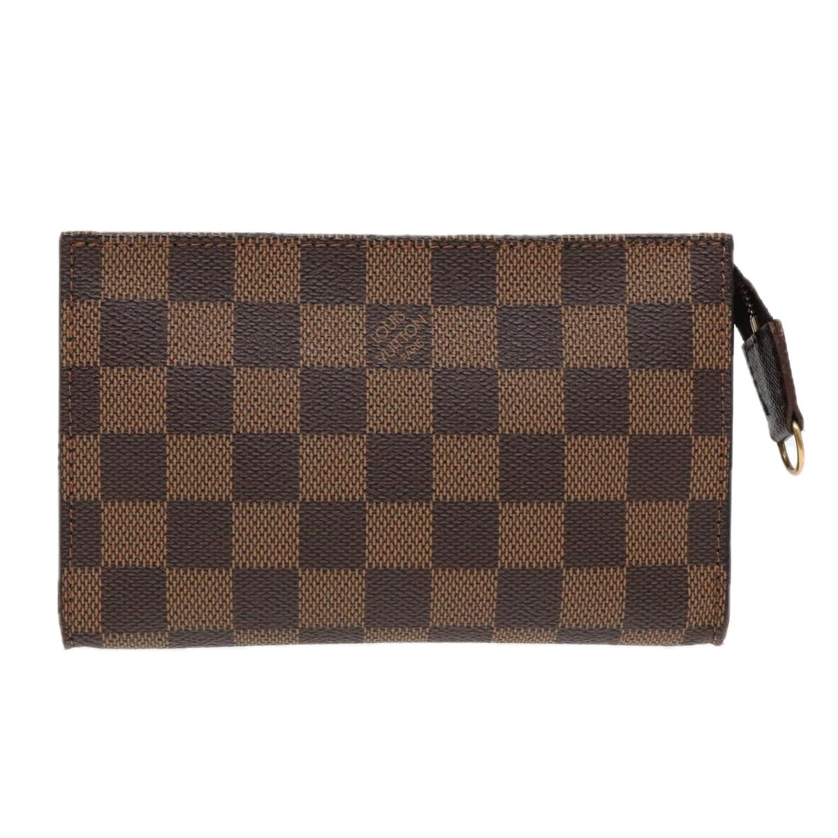 LOUIS VUITTON Damier Ebene Marais Pouch LV Auth 93669