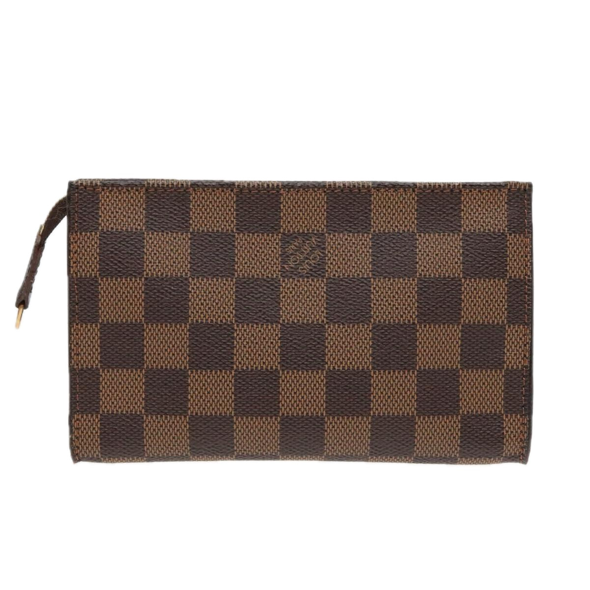 LOUIS VUITTON Damier Ebene Marais Pouch LV Auth 93669