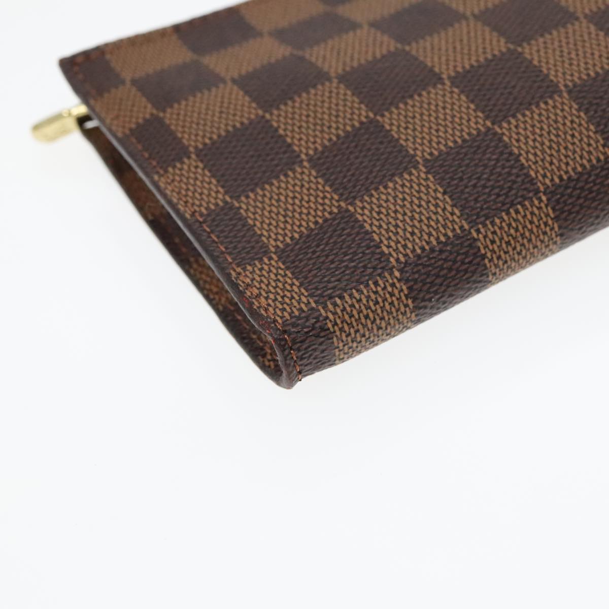 LOUIS VUITTON Damier Ebene Marais Pouch LV Auth 93669