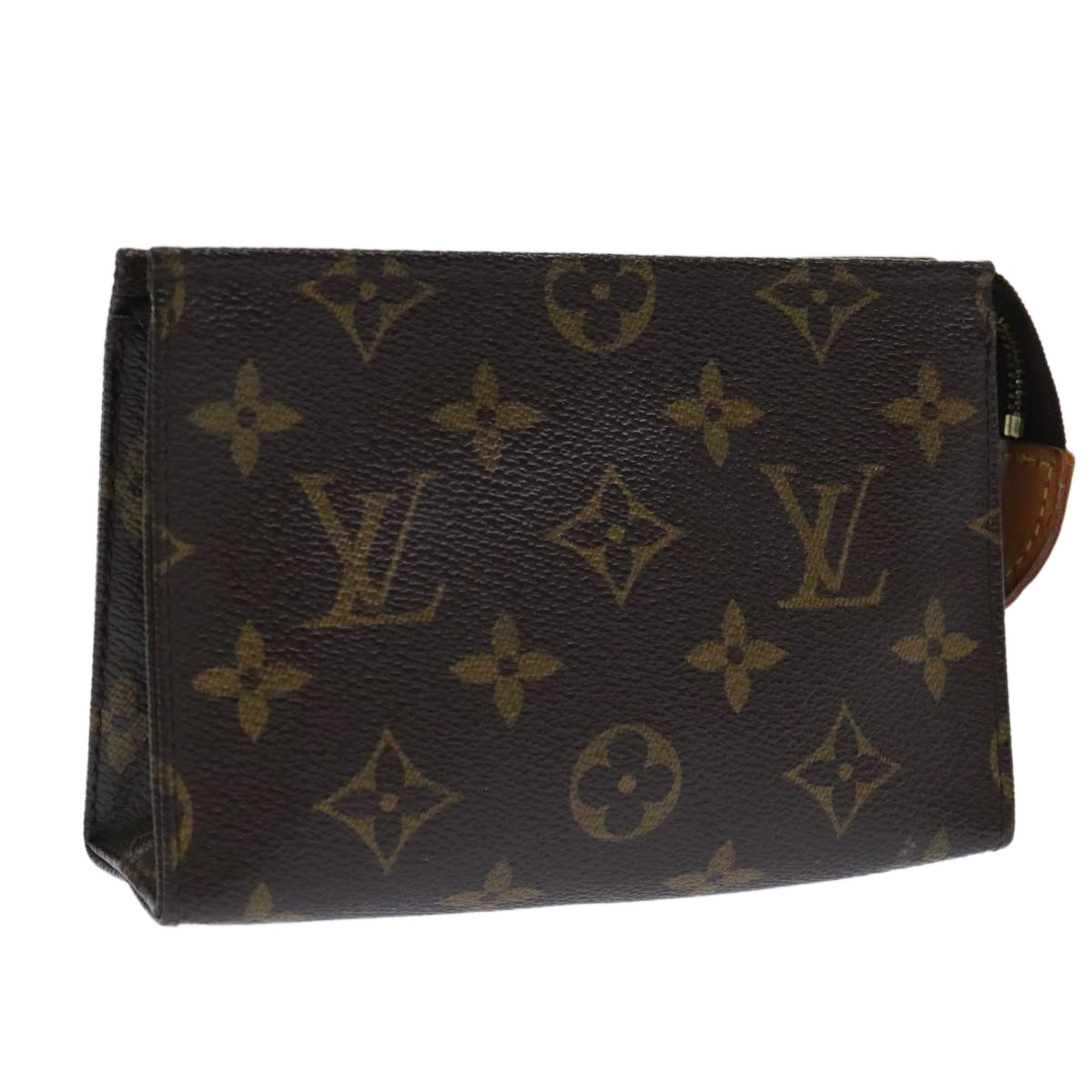 LOUIS VUITTON Monogram Poche Toilette 15 Pouch M47546 LV Auth 93673