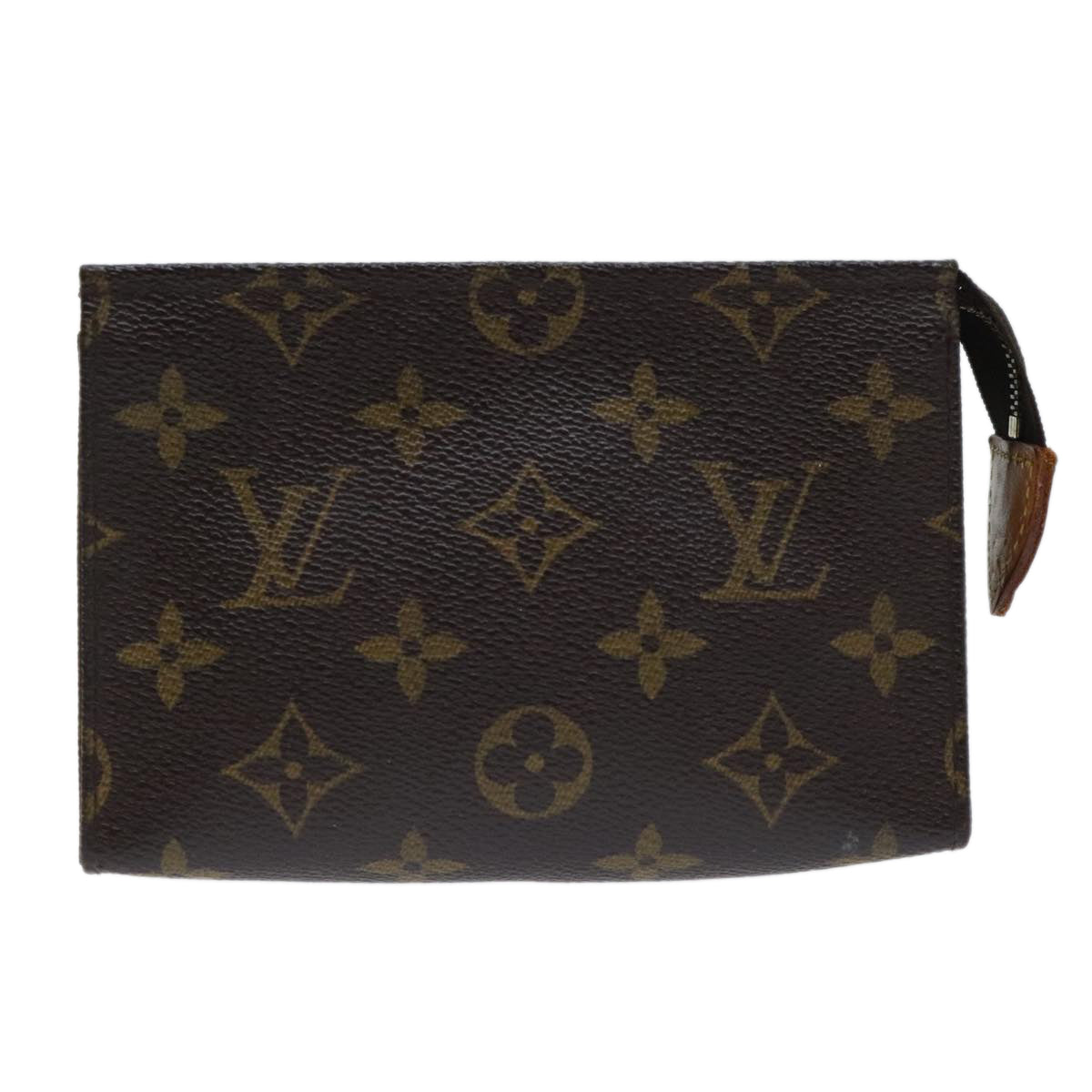 LOUIS VUITTON Monogram Poche Toilette 15 Pouch M47546 LV Auth 93673