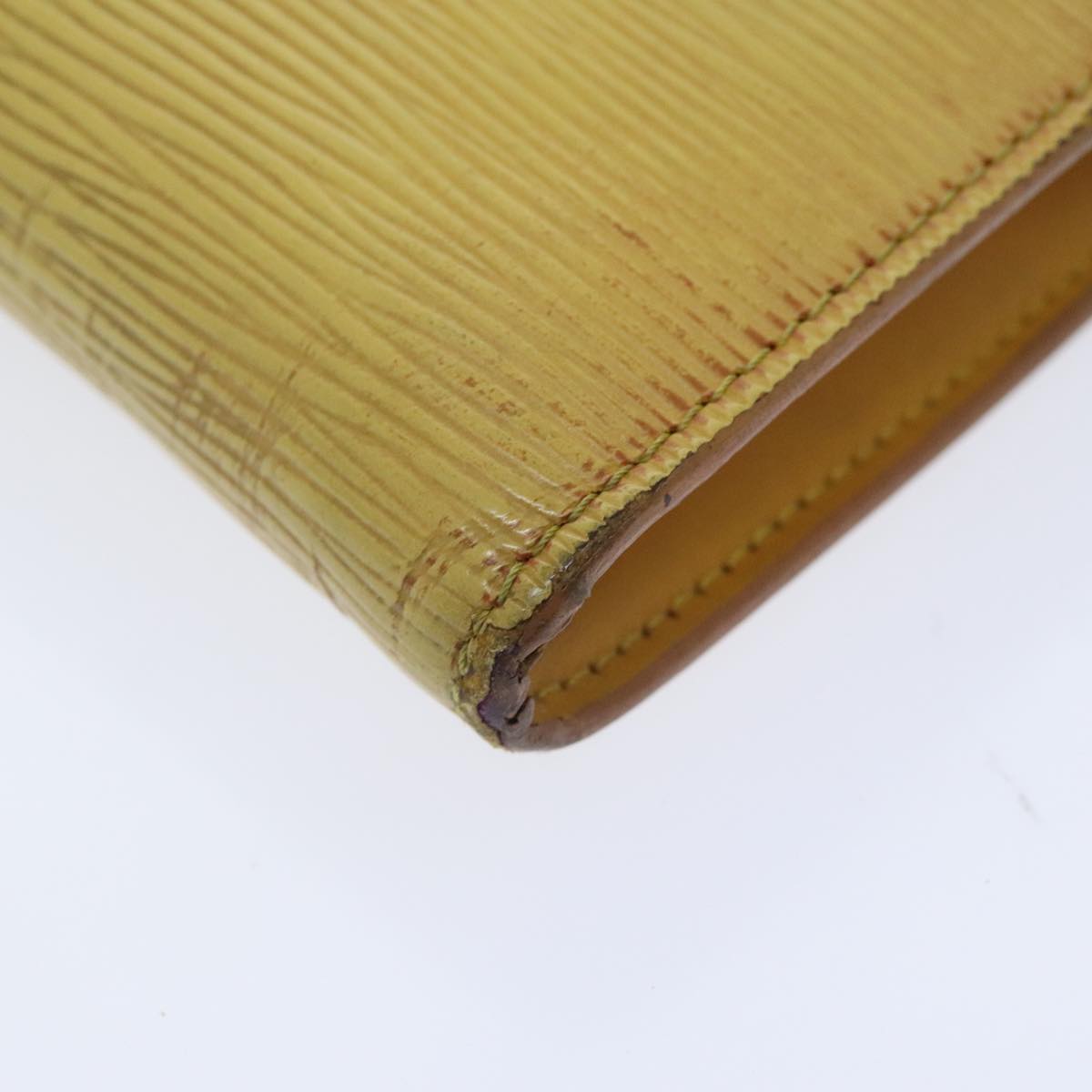 LOUIS VUITTON Epi Pochette Accessoires Pouch Yellow M52989 LV Auth 93680