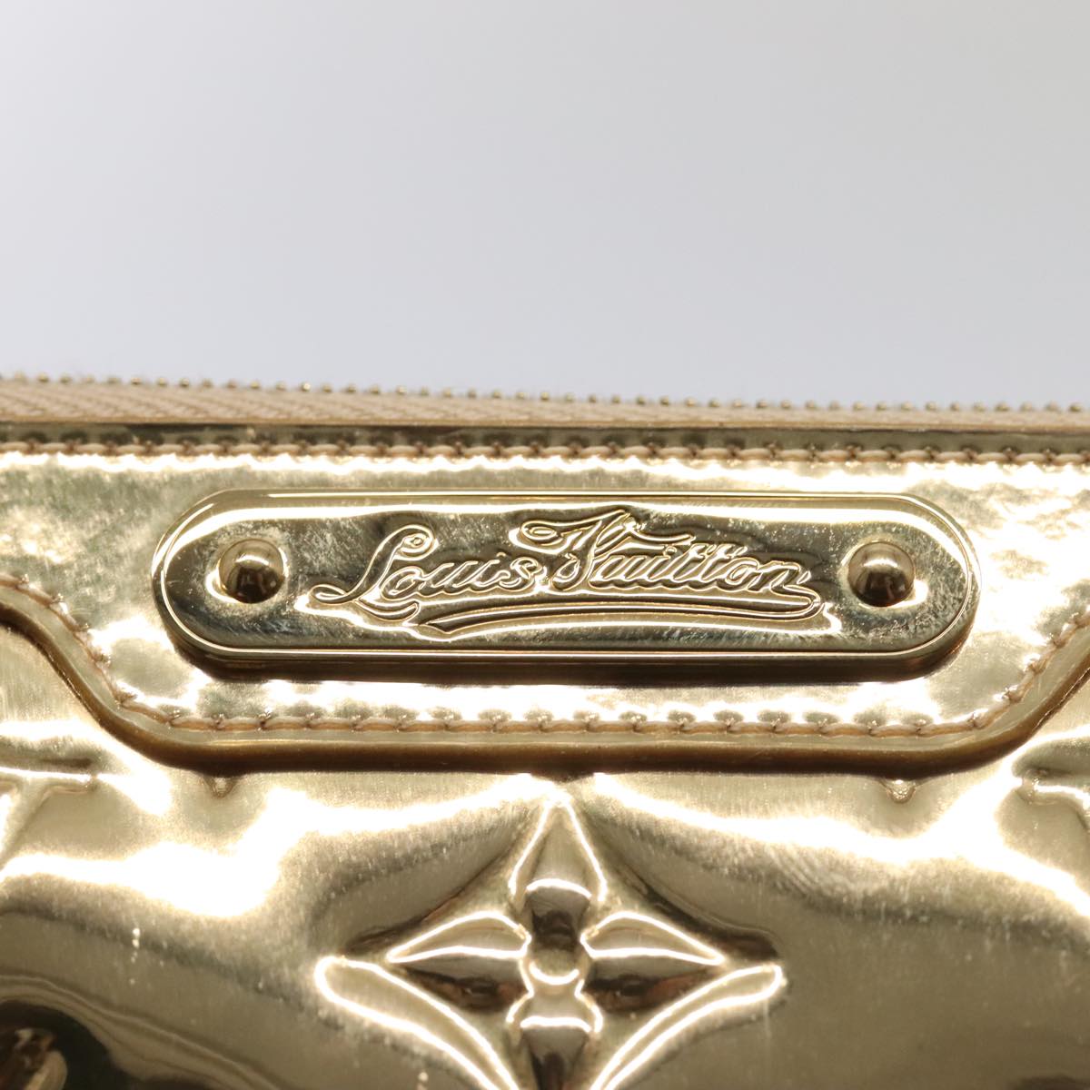 LOUIS VUITTON Monogram Miroir Trousse Cosmetic Pouch Dore M95604 LV Auth 93684V