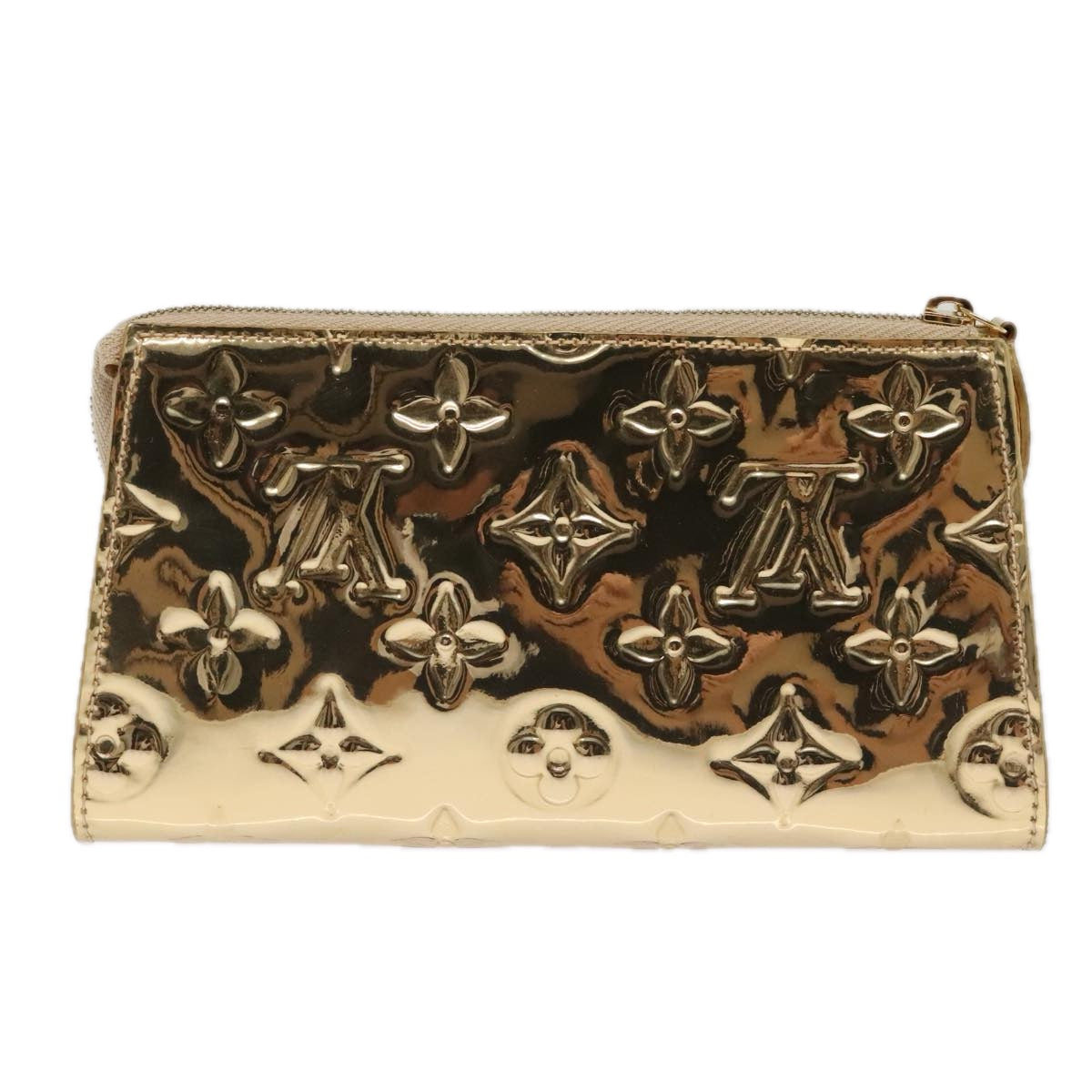LOUIS VUITTON Monogram Miroir Trousse Cosmetic Pouch Dore M95604 LV Auth 93684V