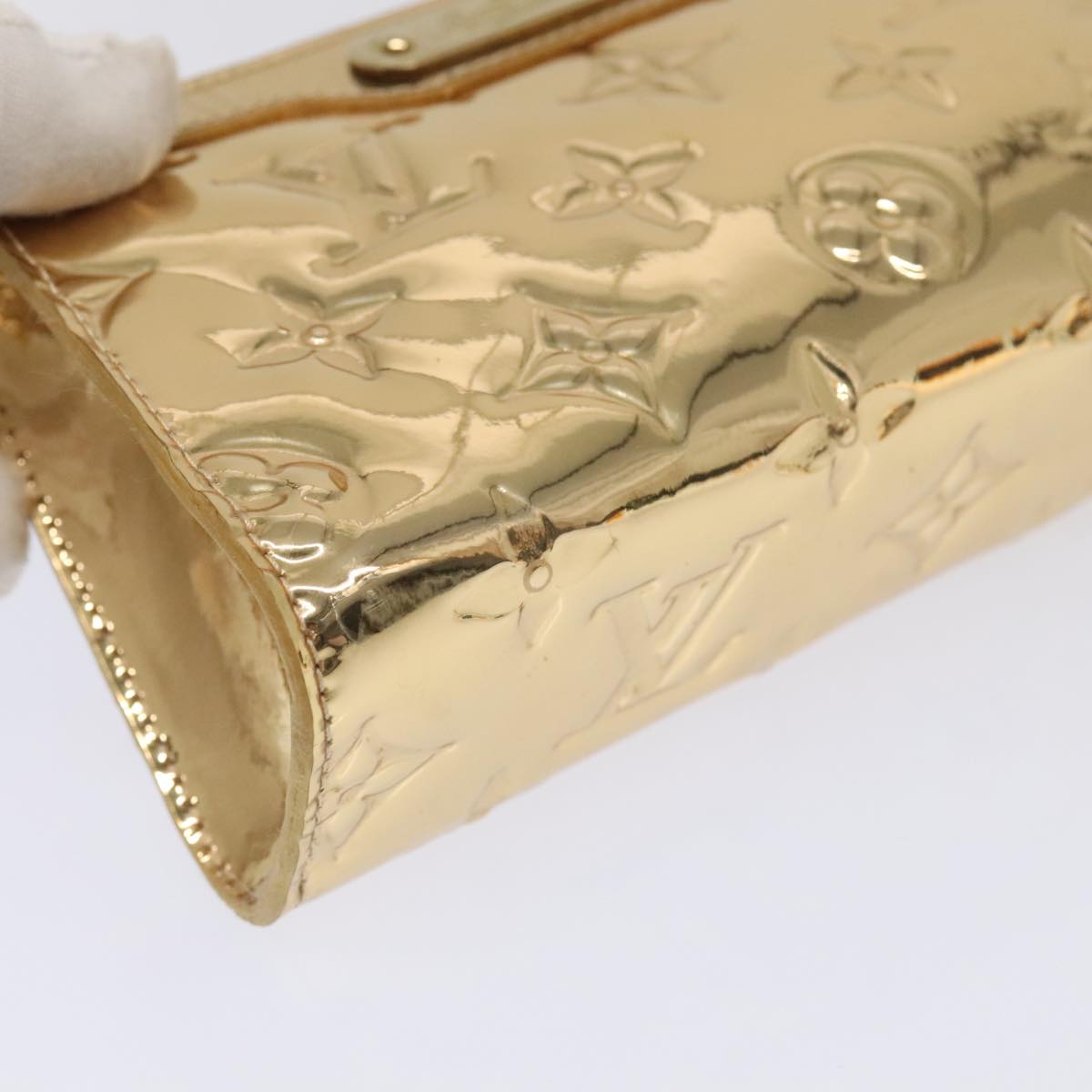 LOUIS VUITTON Monogram Miroir Trousse Cosmetic Pouch Dore M95604 LV Auth 93684V