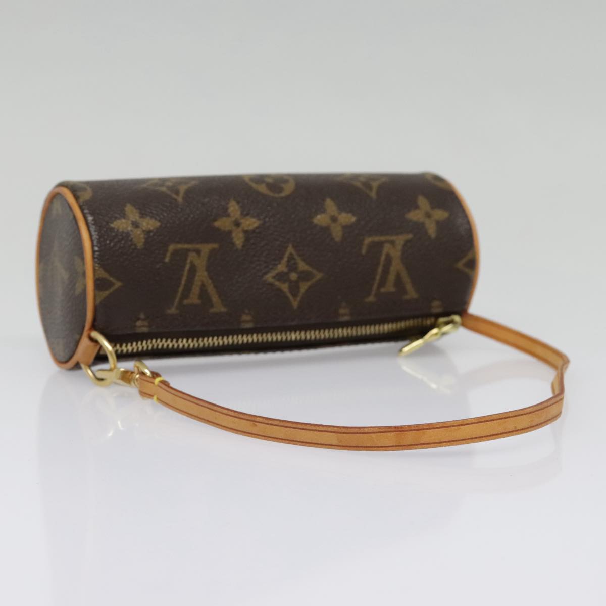 LOUIS VUITTON Monogram Papillon Pouch LV Auth 93685