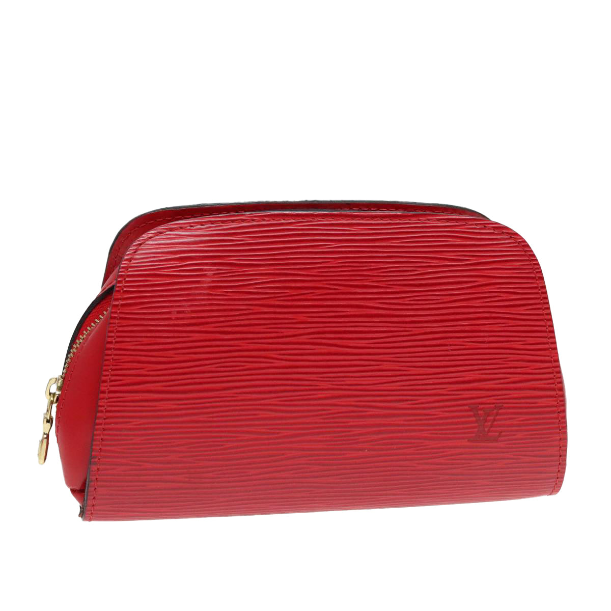 LOUIS VUITTON Epi Dauphine PM Pouch Castilian Red M48447 LV Auth 93691