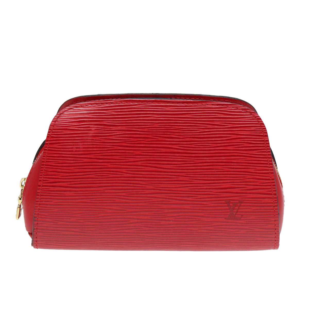 LOUIS VUITTON Epi Dauphine PM Pouch Castilian Red M48447 LV Auth 93691